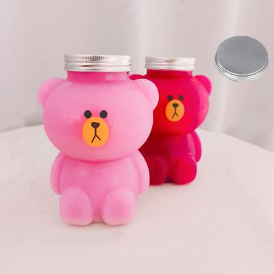 Бутылки для воды Kawaii Small Bear для молока, чая, кофе, сока, портативная питьевая чашка для дома, прозрачная бутылка для сока