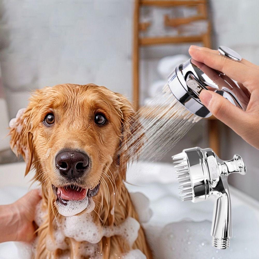 Silicone Pet Shower Head Soft Cats Shower Comb Practical Dog Shower Attachment  Shower