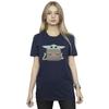Star Wars Womens/Ladies The Mandalorian Grogu Luggage Cotton Boyfriend T-Shirt
