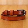 Классический ремень из натуральной кожи для женщин с алюминиевой пряжкой для повседневной носки