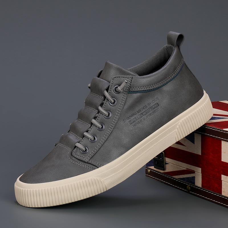 Весенние новые мужские туфли Lazy мужские повседневные кожаные туфли корейского стиля модные низкие туфли мужские