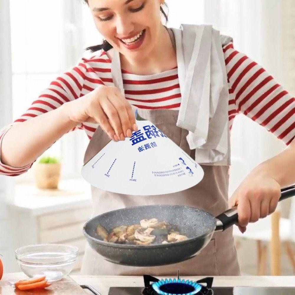 10 шт. Регулируемая бумажная крышка от брызг для микроволновой печи, круглая одноразовая крышка для кастрюли, крышка для походной кастрюли, барбекю