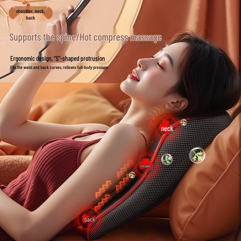 CHIGO Full Body Shiatsu Massage Pillow with Heat CN plug (adapter included)