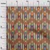 Cotton Flex Fabric Stripe Ikat Print Fabric BTY 40 Inch Wide