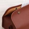 Fuji Boeki Tissue Case, Width 26.5 x Depth 12.5 x Height 12.5 cm, Brown Leather-Look, 37809