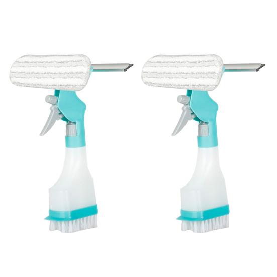 1/2/3 шт. Стеклоочиститель 4-в-1, очиститель стекла, скребок, распылитель, многофункциональный, с бутылкой-распылителем, для мытья окон