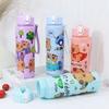 800Ml Cartoon Capybara Water Bottle Plastic Water Cup Portable Large Capacity With Straw Sports Water Bottle Travel Outdoor