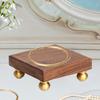 Display Stand Wood Pedestal Kitchen Decorative Tray Table Centerpieces Counter