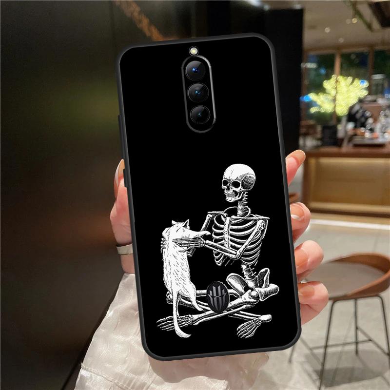 Aesthetics Skeleton Phone Case For ZTE Nubia Red Magic 9 Pro Plus 6 7 8 Pro 6S 7S 8S Pro Plus 5G 5S 6R Cover