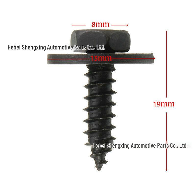 Compatible BMW 5 Series 8mm Hex Head Self-Tapping Screws & Washers for Fender/Mudguard