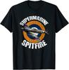 Футболка унисекс Supermarine Spitfire Raf Warbird в стиле милитари Второй мировой войны с самолетом
