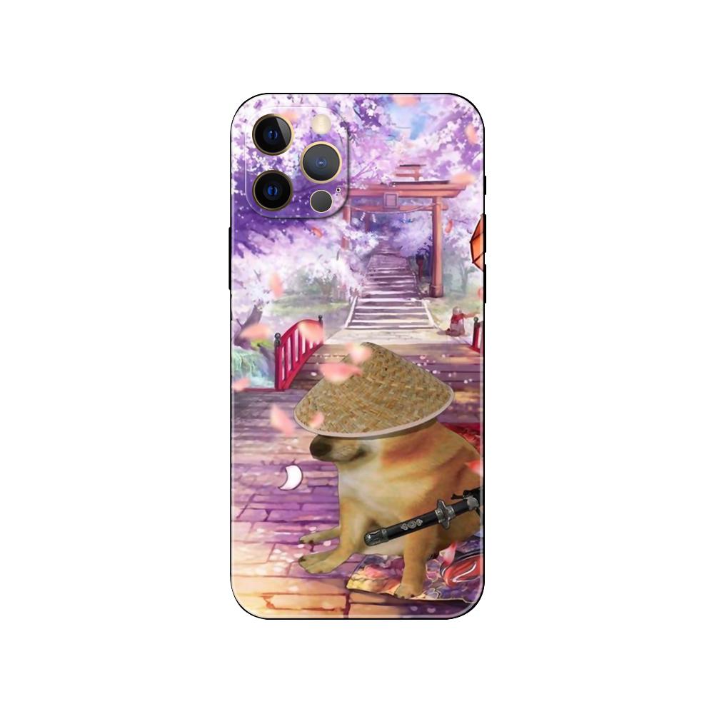 Чехол для телефона Doge Dog Cheems для iPhone 5 5s se 6 6s 7 8 plus x 10 XR XS 11 12 13 mini pro MAX, черная задняя крышка из ТПУ