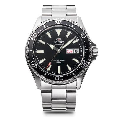 Orient Часы Mako Automatic, механические, автоматические, с внутренней гарантией, черные, для дайвинга, производитель RN-AA0001B, мужские