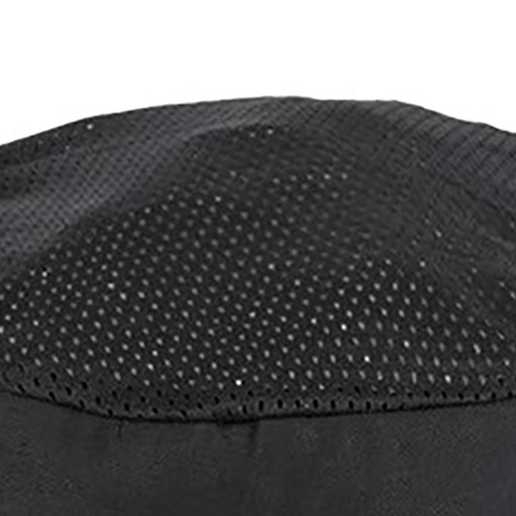 Поварской колпак регулируемого размера, верхнее отверстие, дышащий хлопок, полиэфирное волокно, черная поварская шапка для ресторана