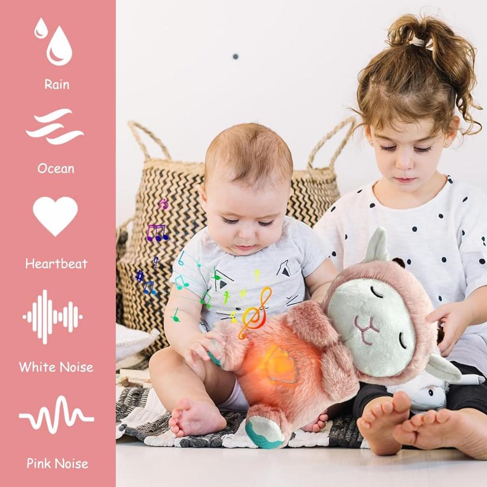 Мягкая игрушка-овечка Snooze Sleep Aid с сердцебиением, ночник-овечка Snooze Sleep Aid с музыкой для малышей, первое оборудование на Рождество