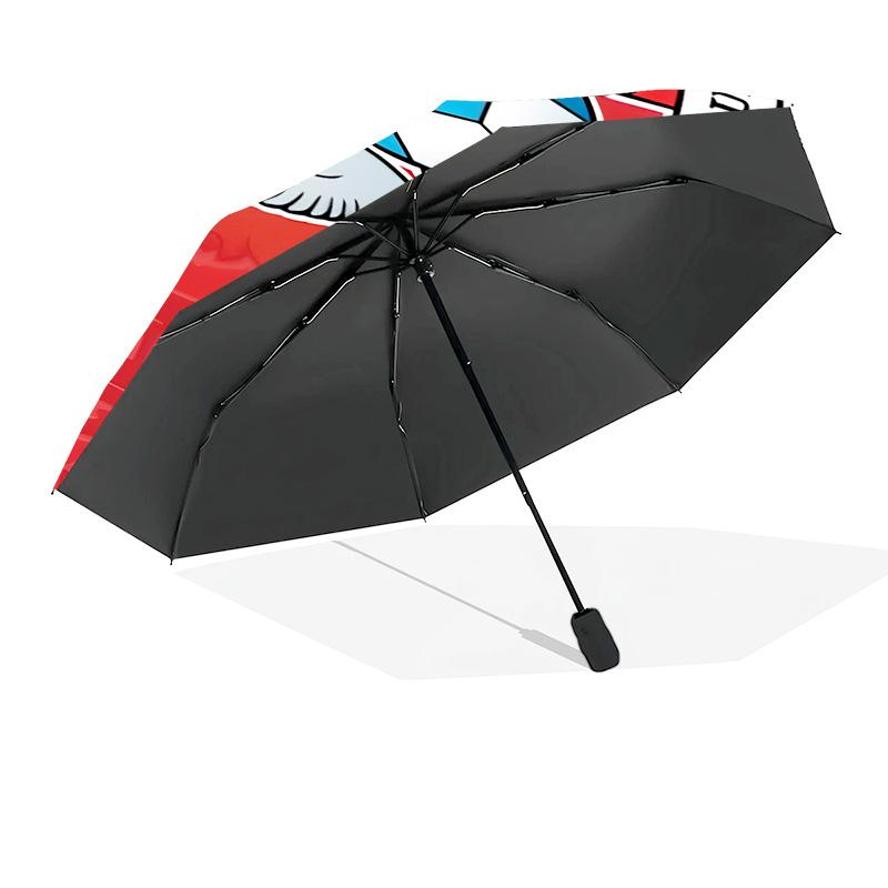 Newcastle United Crest Printed Automatic Umbrella, 8-Frame for Travel, camping, Casual Umbrella, Essential Gift for for family and friends
