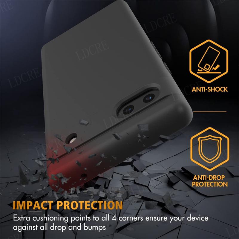 Для Чехол Google Pixel 8A Чехол Pixel 6 7 8 Pro 7A 6A 8A Capas Чехол Бампер Жидкий Силикон Мягкий TPU Чехол Google Pixel 8A Fundas