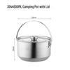 304 hanging pot with detachable handle