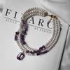 Light Luxury Artificial Pearl Pendant Necklace With Multilayer Design For Women