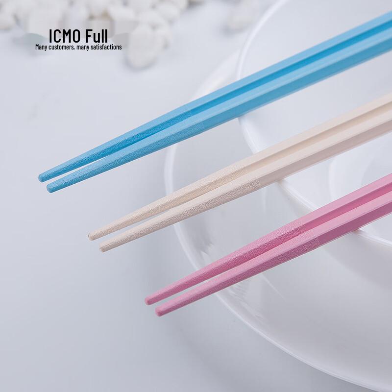 Keman Duo Colorful Alloy Chopsticks Set