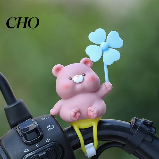 Non-drilling Car Mount Ornament Cartoon Windmill Decoration with Soft Doll Cute Rotary for Dashboard Universal Buckle Accessory Handlebar &