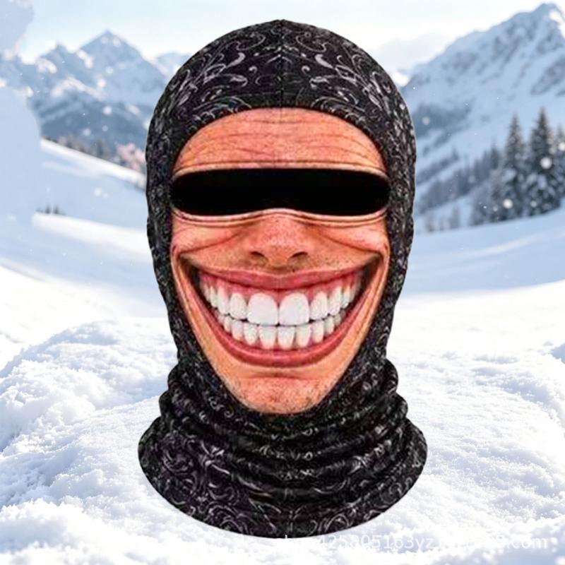 3D-печатная маска на все лицо для пожилых людей, зимняя, моющаяся, дышащая, с прорезями для глаз, ветрозащитная, головной убор для холодной погоды, для использования на улице