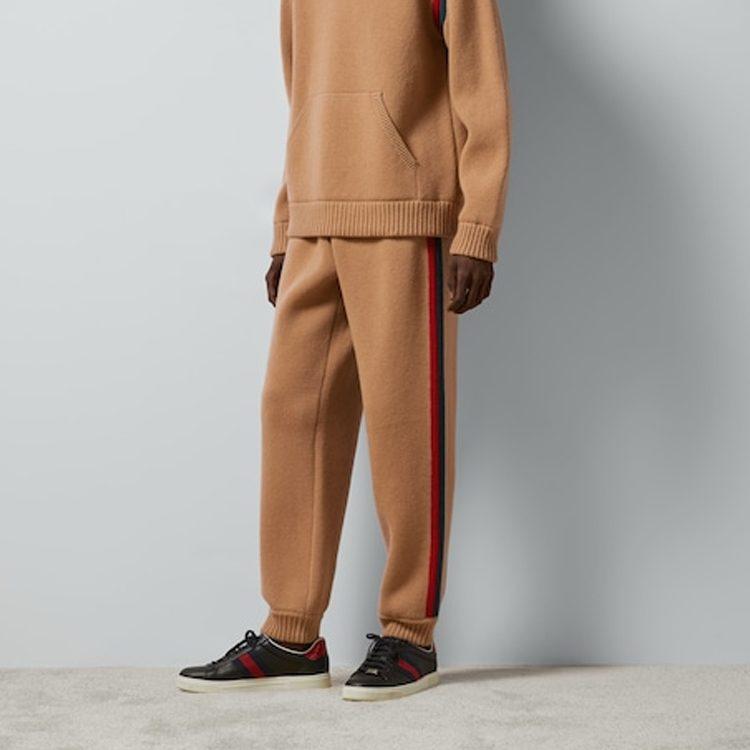 Gucci SS24 Повседневные брюки мужские Хаки 770195-XKDR3-8011