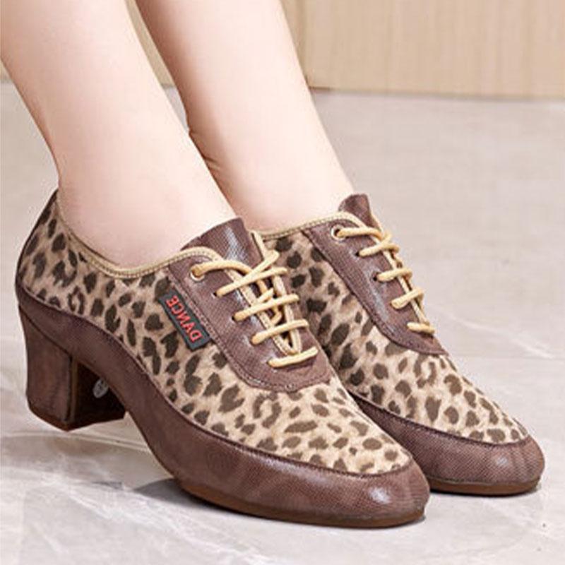 Танцевальная обувь для джаза, современного танца, вальса, женская обувь для бальных танцев, резиновая подошва, противоскользящая танцевальная обувь, высота каблука 5 см