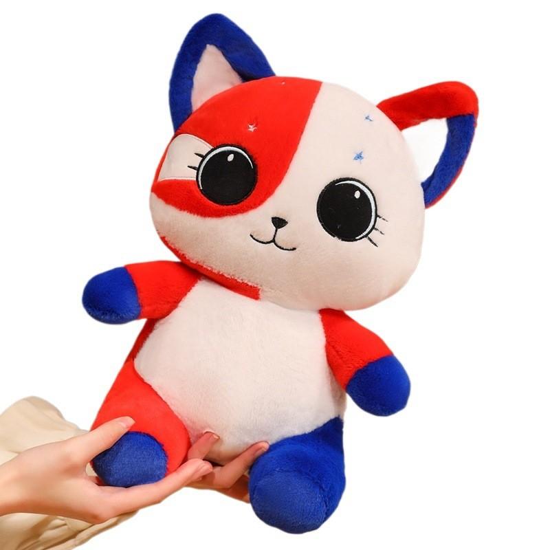Плюшевая игрушка-кошка с дизайном американского флага для детей и взрослых