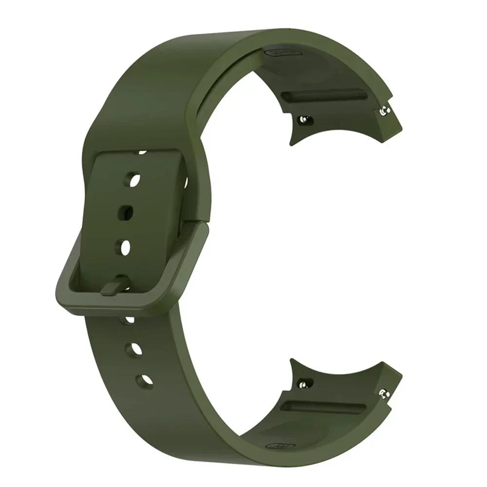 Силиконовый Кожаный Браслет Для Samsung Galaxy Watch 7 6 5 Pro 40мм 44мм Ремешок Watch 6 4 Classic 47/43/46мм Ремешок Correa Ремешок Для Часов