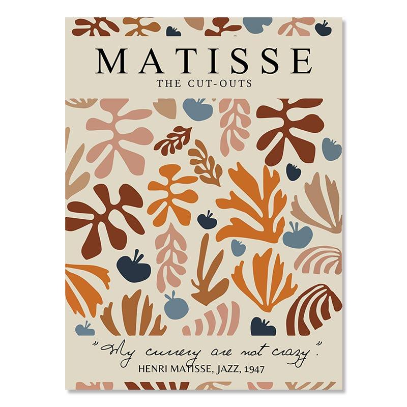 Матисс Плакат Коралловый Лист Пикассо Танцоры Линия Лица Холст Картина Цветочный Рынок Уильям Моррис Настенная Картина Декор Комнаты