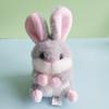 Soft And Cuddly Rabbit Plush Toy Keychain Ideal For Bags And Car Hangings