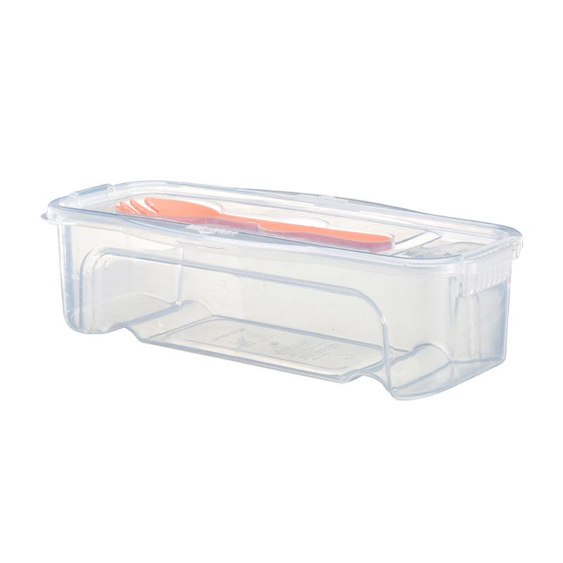 1300ML Microwaveable Noodle Box with Fork, Spoon, Lid & Drainer