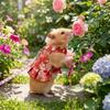Adjustable Ferret Harness Skirt Breathable Escape-Proof Guinea Pig Chest Strap with Strap Straps Flower Pattern Hamster Vest