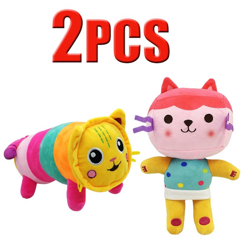 ## in Gabby Dollhouse Plush Toy Mercat Cartoon Stuffed Animals Smiling Cat Car Cat Hug Gaby Girl Dolls Kids Birthday Gifts