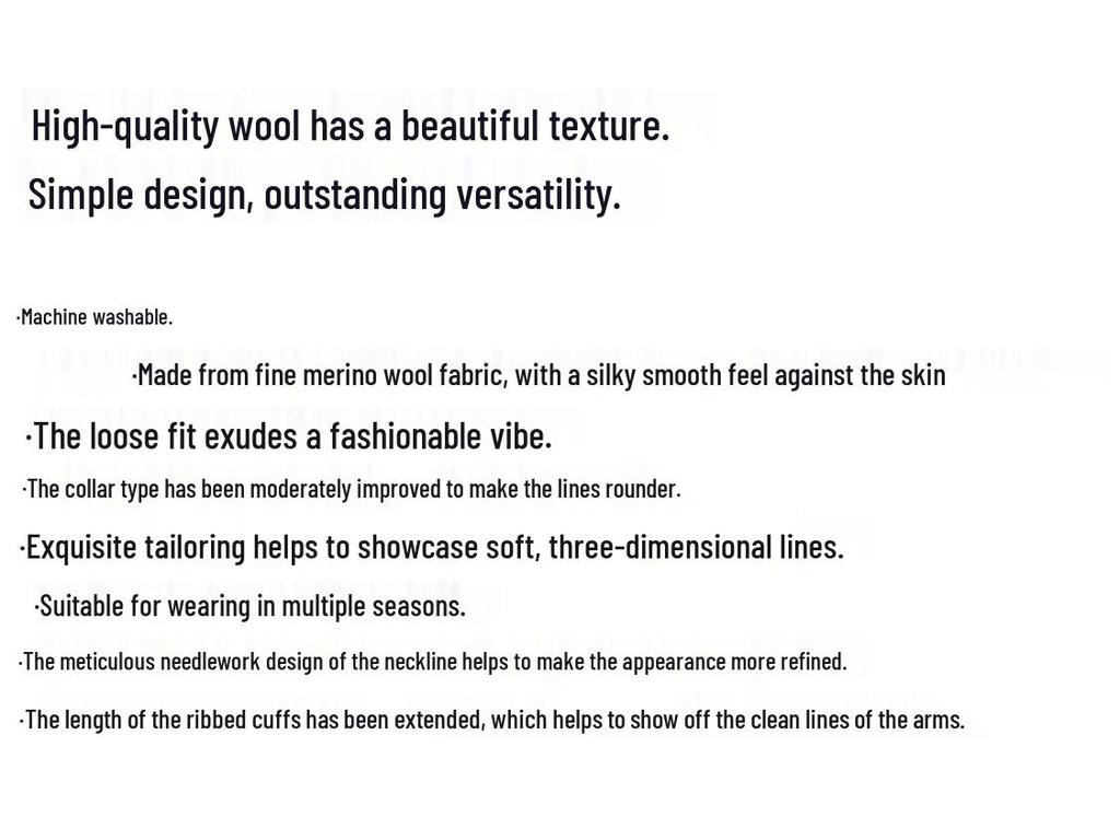 Hengyuanxiang Men's Machine Washable Fine Wool Round Neck Sweater