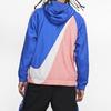 Nike Nsw Big Swoosh с капюшоном на молнии, мужская куртка, синяя, розовая CD0420-480