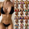 Two-Piece Gold Chain Triangle Half Cup Sexy Bikini Women Swimwear Women Swimsuit Padded Bathing Suit