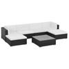 Day and Night - Day and Night Garden Furniture Set 7 Pieces and Black Synthetic Rattan Cushions