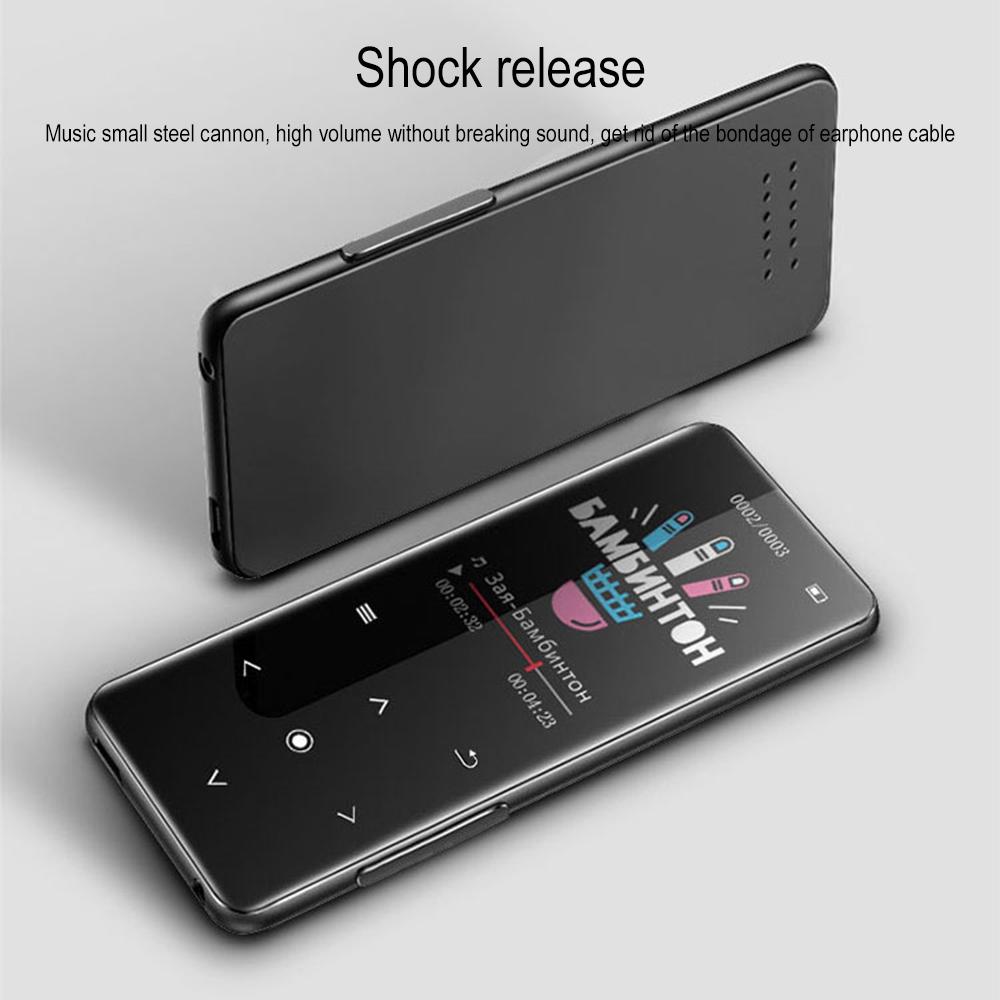 MP3-плеер Bluetooth 5.0 MP4-плеер HiFi Lossless Music Player Портативный аудиоплеер Walkman с FM/электронной книгой/диктофоном/Mp3 2025 Новый