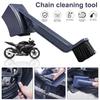 New Motorcycle Bike Chain Cleaner Dual Heads Bicycle Cleaning Brush Reusable Gears Tool Durable