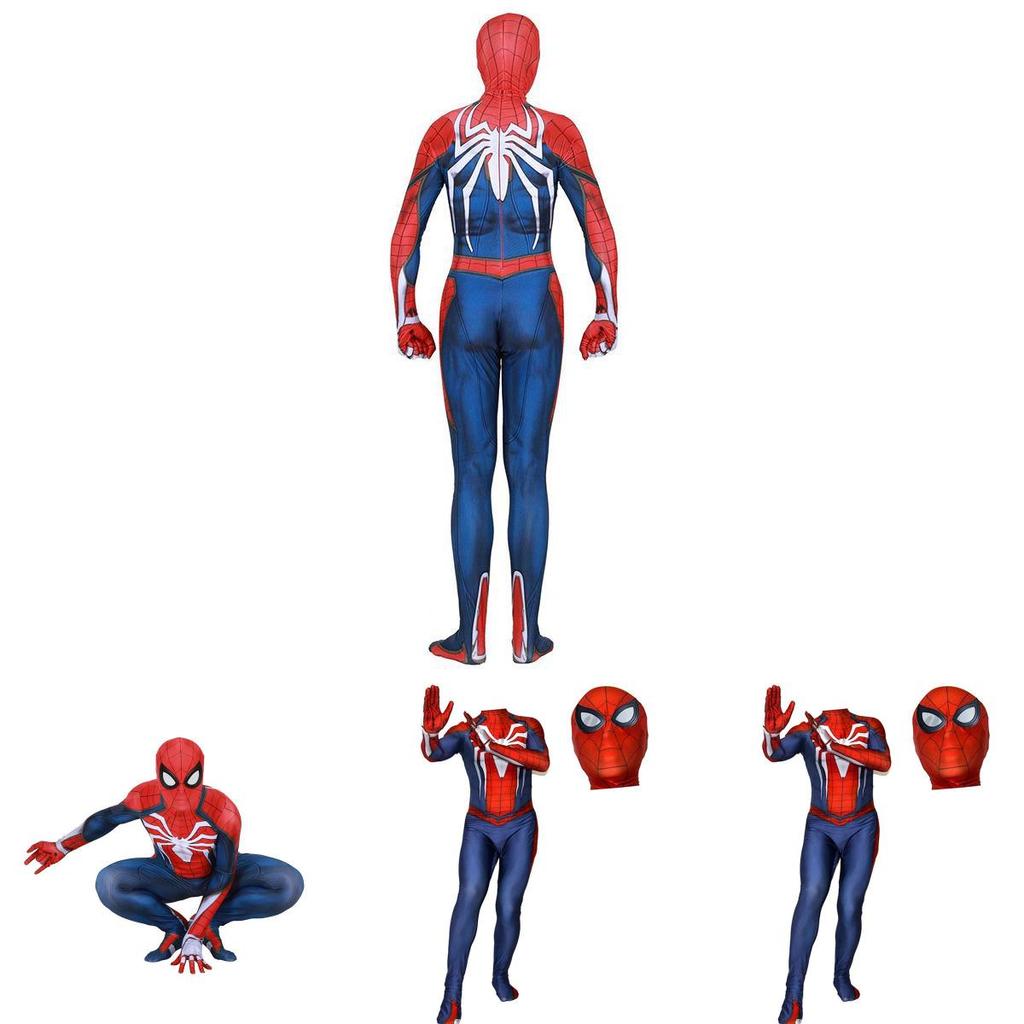Костюм для косплея Человека-паука от Insomniac для PS4, 3D-принт, взрослый детский костюм Спайди зентай с изысканным исполнением и дышащим материалом лайкра