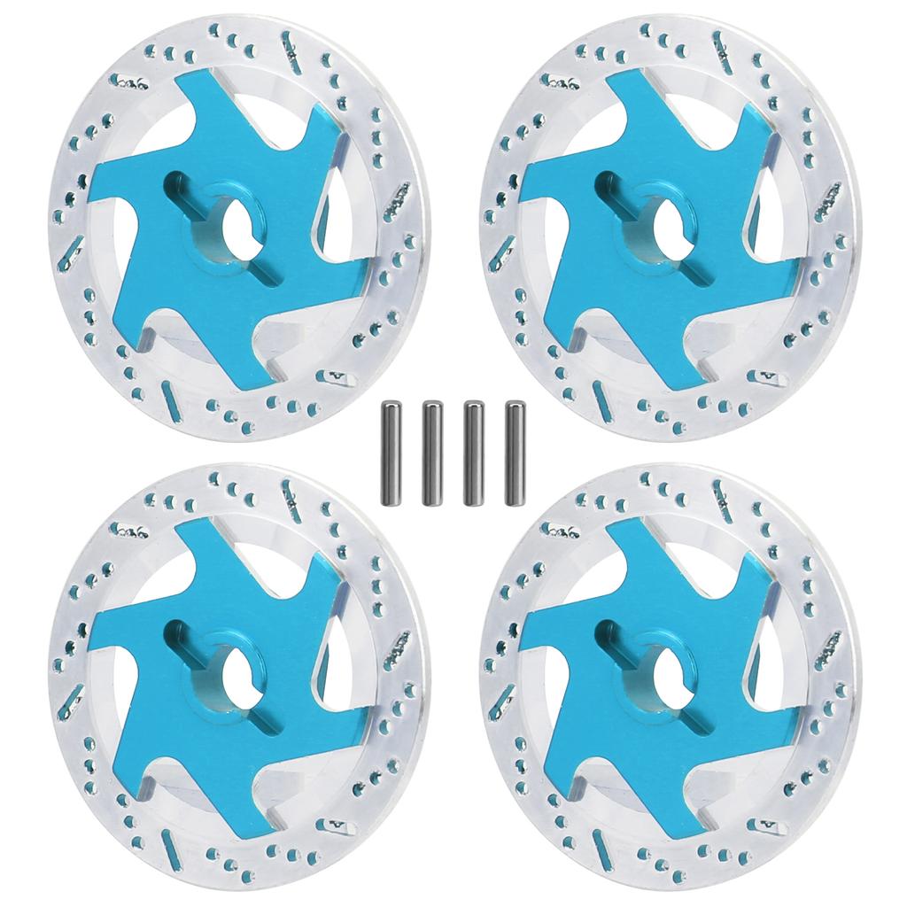4pcs Aluminum Alloy CNC Simulated Brake Disc Accessories Fit for 1:10 RC Car