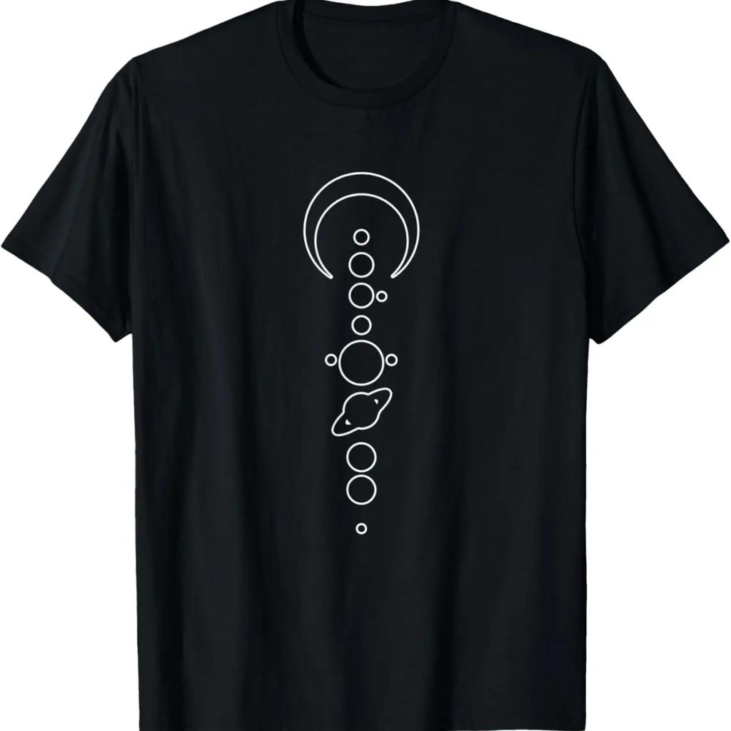 Solar System Minimalist Graphic Astronomy Gift unisex T-Shirt