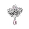 925 Silver Pink Blossom Dangle Charm Butterfly Heart Flower Rose Bird Bead For DIY Necklace Bracelet Fine Jewellery