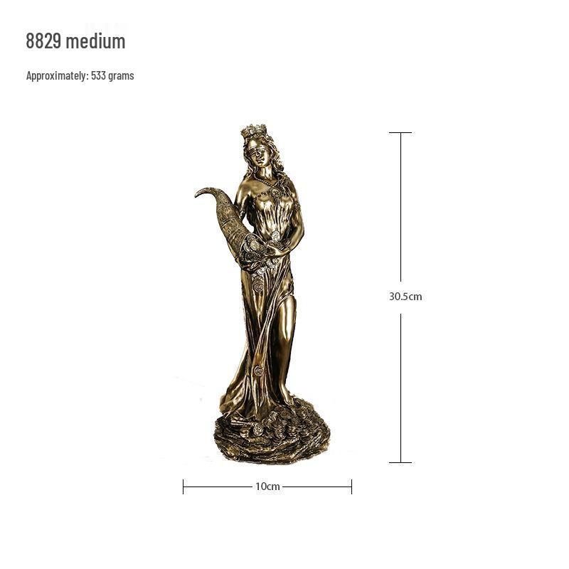 Greek Goddess Wealth-Attracting Decorative Statue - Lucky Office Desktop Ornament