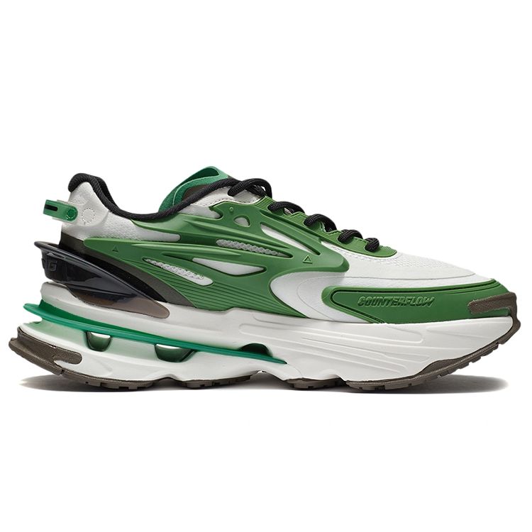 Li Ning CF Hiking Version 2 замшевая ткань кожа ретро противоскользящие прочные легкие низкие повседневные туфли мужские кроссовки белые зеленые AGLR285-5