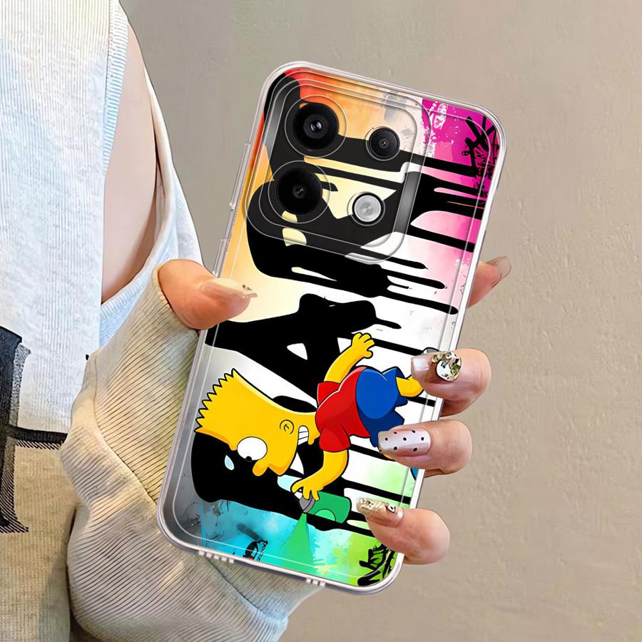 Cartoon Simpsons Soft Phone Cover Case for Xiaomi Redmi Note 14 Pro Plus Note 13 12 13C 11S 14C A4 9 10 10S 12S 11