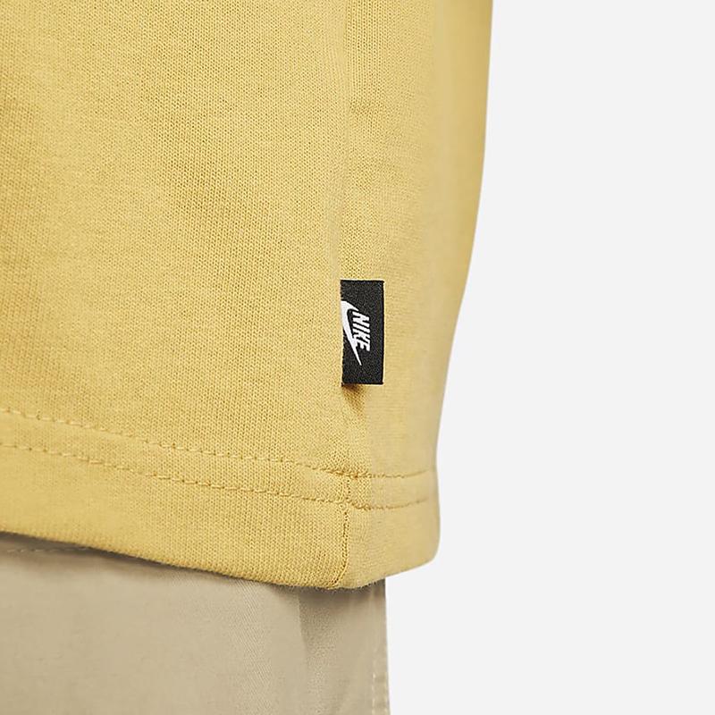 Nike Спортивная одежда Футболка с логотипом Premium Essentials Мужские топы Желтый DO7393-725