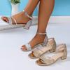 Fashion Women Sandals 2024 Summer New Fashion Party Shoes for Women Comfortable Open Toed Thin Heels Sandals Women Sandalias De Mujer